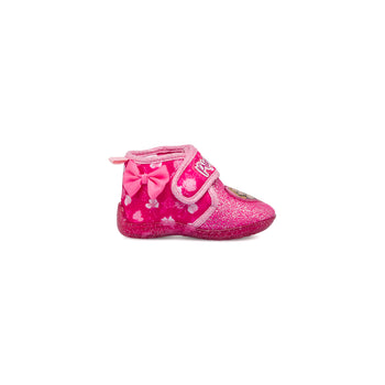 Pantofole fucsia e rosa glitterate da bambina con principesse Disney, Scarpe Bambini, SKU p431000129, Immagine 0